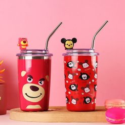 Cốc Giữ Nhiệt Ly Giữ Nhiệt Mickey 400ml Inox Cao Cấp 13x8cm - CGNMK01