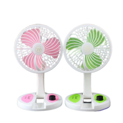 Quạt Để Bàn Folding Gấp Gọn Có Đèn Sáng - QDBFDF01