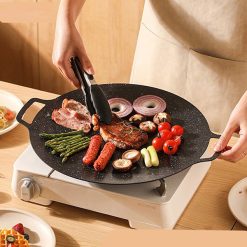 Chảo Đá Nướng Thịt Chống Dính 41x34cm - CDNCD01