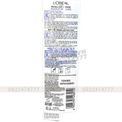 Nước Tẩy Trang Loreal Paris Màu Xanh Đậm Sạch Sâu Micellar Water Deep Cleansing 400ml - 6902395498919