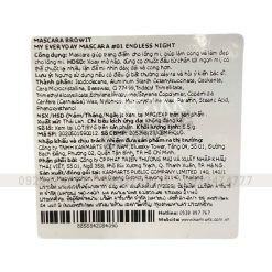 Mascara Browit By Nongchat Màu Xanh Thái Lan Dưỡng Mi dài và cong - 8858842084090