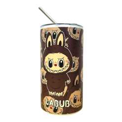 Ly Giữ Nhiệt Labubu 600ml Kèm Ống Hút 16x7.5x7.5cm - LGNLBB01