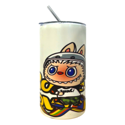 Ly Giữ Nhiệt Labubu 600ml Kèm Ống Hút 16x7.5x7.5cm - LGNLBB01