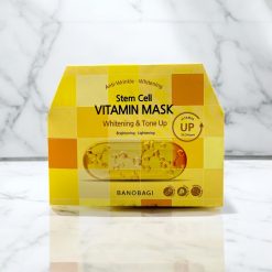 Mặt Nạ Banobagi Màu Vàng Stem Cell Vitamin Mask Whitening Tone Up Hộp 10 Miếng - 8809486365328