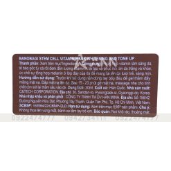 Mặt Nạ Banobagi Màu Vàng Stem Cell Vitamin Mask Whitening Tone Up Hộp 10 Miếng - 8809486365328