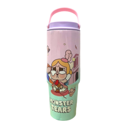 Ly Giữ Nhiệt Labubu Loang Màu Có Quai Xách 900ml - BGNLBB02