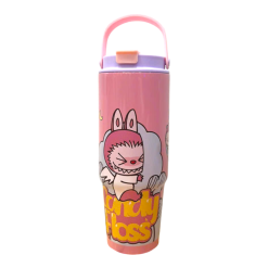 Ly Giữ Nhiệt Labubu Loang Màu Có Quai Xách 900ml - BGNLBB02