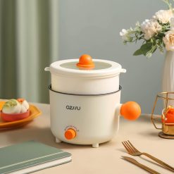 Nồi Lẩu Điện Mini 2 Tầng Đa Năng Kèm Giá Hấp Có Tay Cầm 1.8L 17.5x17.5x27cm - NLDMN2T