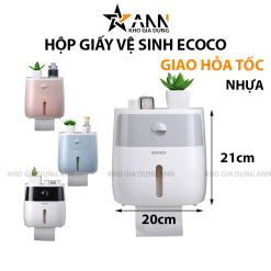Hộp Giấy Vệ Sinh Treo Tường Ecoco 2 Tầng - HGVSECOCO