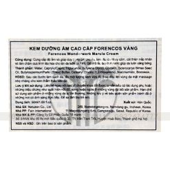 Kem Dưỡng Forencos Màu Vàng Wonderwerk Marula Cream 50ml - 8809058911533