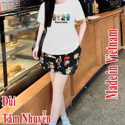 Đồ bộ quần đùi áo tay ngắn tăm nhuyễn phối đũi sọc size đại - DBO5056