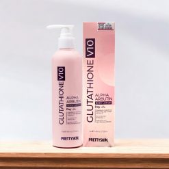 Kem Body Prettyskin Màu Hồng Ban Ngày Glutathione V10 Alpha Arbutin Body Lotion 250ml - 8809733216373