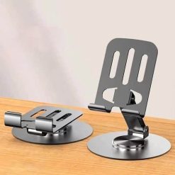 Giá Đỡ Điện Thoại Máy Tính Bảng Inox Xoay 360 Độ - GDDTIN