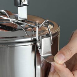 Cà Mên Inox 3 Tầng Tay Cầm Nhựa 22.5x13x13cm - CMIN3T