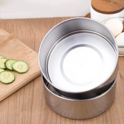 Cà Mên Inox 4 Tầng Tay Cầm Nhựa 27.5x13x13cm - CMIN4T