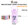 Bình Giữ Nhiệt Inox Có Quai In Hoạt Hình 1000ml - BGNINCQHTDT