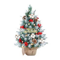 Cây Thông Noel Để Bàn Trang Trí Giáng Sinh Kèm Đèn và Phụ Kiện Size 60cm - CTNDB02