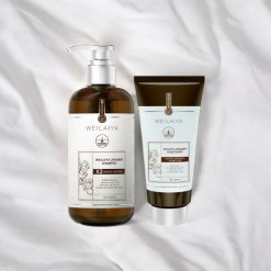 Combo Dầu Gội Xả Gừng Weilaiya Màu Nâu Zingiber X2 Ginger Essence Giúp Làm Sạch Gàu - GOIXAW03