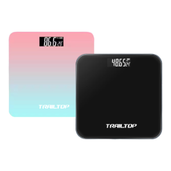 Cân Điện Tử Trailtop - Cân Sức Khỏe Gia Đình - Mặt Kính Cường Lực 180kg 26x26cm - CDT01