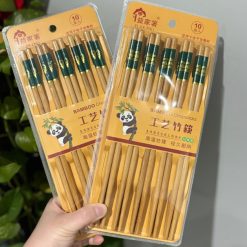 Bộ 10 Đôi Đũa Tre Chống Nấm Móc Trơn Trượt 24cm - B10DDTTN