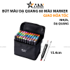 Bút Màu Dạ Quang Marker Touch - Viết Màu 60 Màu - BDQ60M