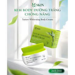 Combo Kem Ủ Trắng và Kem Body Dưỡng Trắng Sữa Dừa MQ Skin Nature Whitening Body 150gr - Tặng Tẩy Tế Bào Chết Cà Phê - BODYDUAMQSKIN
