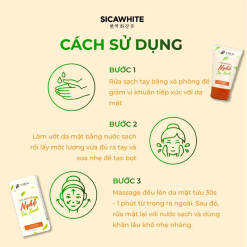 Sữa Rửa Mặt P'Real Sica White Nghệ Trà Xanh Turmeric Green Tea Cleanser 80ml - 8936226110327