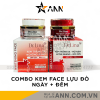 Combo Kem Face Dưỡng Trắng Da Mặt Dr.Lina Lựu Đỏ Ngày Đêm 25g Hỗ Trợ Trắng Da Mờ Nám - CBKFLD