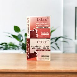Combo Kem Face Dưỡng Trắng Da Mặt Dr.Lina Lựu Đỏ Ngày Đêm 25g Hỗ Trợ Trắng Da Mờ Nám - CBKFLD