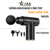 Súng Massage Cầm Tay 802 - Máy Mát Xa Toàn Thân 4 Đầu Rung - Sạc Pin 13x13x5cm - SMSCT