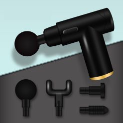 Súng Massage Cầm Tay 802 - Máy Mát Xa Toàn Thân 4 Đầu Rung - Sạc Pin 13x13x5cm - SMSCT