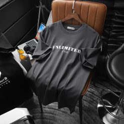 Áo Thun Nam Cổ Tròn Pack Hourse In Chữ Unlimited 23 - Có Big Size 100kg - AB522