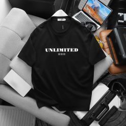 Áo Thun Nam Cổ Tròn Pack Hourse In Chữ Unlimited 23 - Có Big Size 100kg - AB522