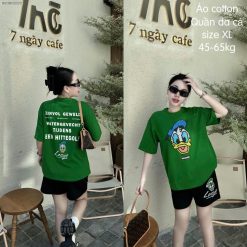 Đồ bộ quần đùi áo tay ngắn in hình vịt - DBO5080