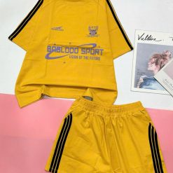 Đồ bộ quần đùi áo tay ngắn in nhiều chữ - DBO5081