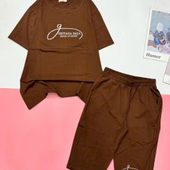 Đồ bộ quần lửng áo tay ngắn in chữ g kiểu - DBO5084