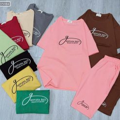 Đồ bộ quần lửng áo tay ngắn in chữ g kiểu - DBO5084