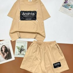 Đồ bộ quần đùi bảng chữ áo tay ngắn - DBO5107