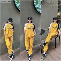 Đồ bộ quần dài áo tay ngắn thể thao in - DBO5108