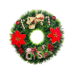 Vòng Nguyệt Quế Noel Trang Trí Tường Cửa Giáng Sinh 6 Mẫu Loại Đẹp Size 38cm - VHNQ02
