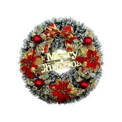 Vòng Nguyệt Quế Noel Trang Trí Tường Cửa Giáng Sinh 2 Mẫu Size 40cm - VHNQ03