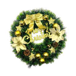 Vòng Nguyệt Quế Noel Trang Trí Tường Cửa Giáng Sinh 2 Mẫu Size 40cm - VHNQ03