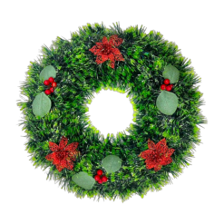 Vòng Nguyệt Quế Noel - Trang Trí Giáng Sinh Tường Cửa - 2 Mẫu Cơ Bản Size 38cm - VHNQ04