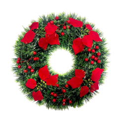 Vòng Nguyệt Quế Noel - Trang Trí Giáng Sinh Tường Cửa - 2 Mẫu Cơ Bản Size 38cm - VHNQ04