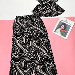 Đồ bộ quần dài áo sát nách ren nhiều họa tiết - DBO5123