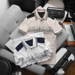 Áo Thun Nam Cổ Bẻ Pack Horse Họa Tiết Ngôi Làng Cổ Điển (Có Size 3x) - CS234