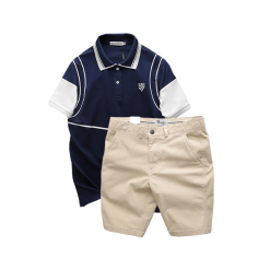 Set Bộ Nam Áo Thun Polo Pack Horse Logo Thêu Nổi In Chữ Trinity + Quần Short Kaki Cao Cấp - SBN128