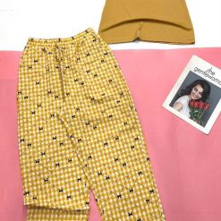 Đồ bộ quần dài mango áo thun tay ngắn in chữ - DBO5130