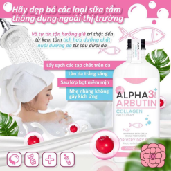 Sữa Tắm Trắng Da Alpha Arbutin 3Plus+ Precious Skin Collagen Bath Cream 350ml - 8858831008106