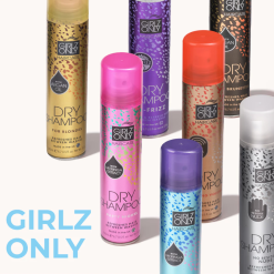 Dầu Gội Khô Girlz Only Màu Nâu 200ml - Dầu Gội Khô Cho Tóc Tối Màu - 5021320103269
